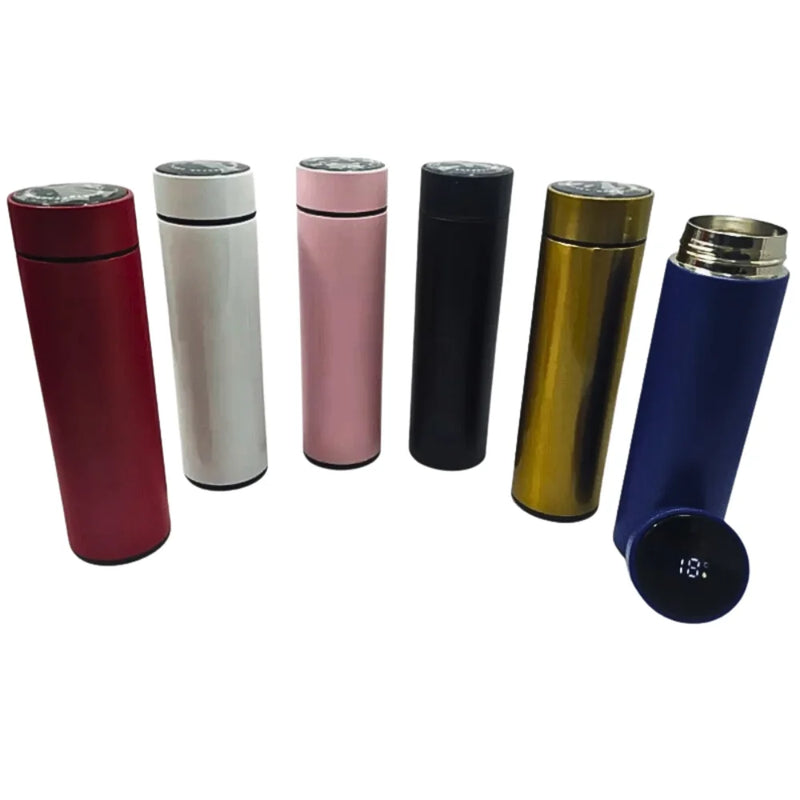 Garrafa Térmica 500 ML Com Sensor Digital de Temperatura Quente/Frio