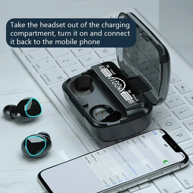 FONE DE OUVIDO BLUETOOTH COM MICROFONE SEM FIO (M10) ENTREGA DIRETO DO BRASIL, RAPIDINHO!