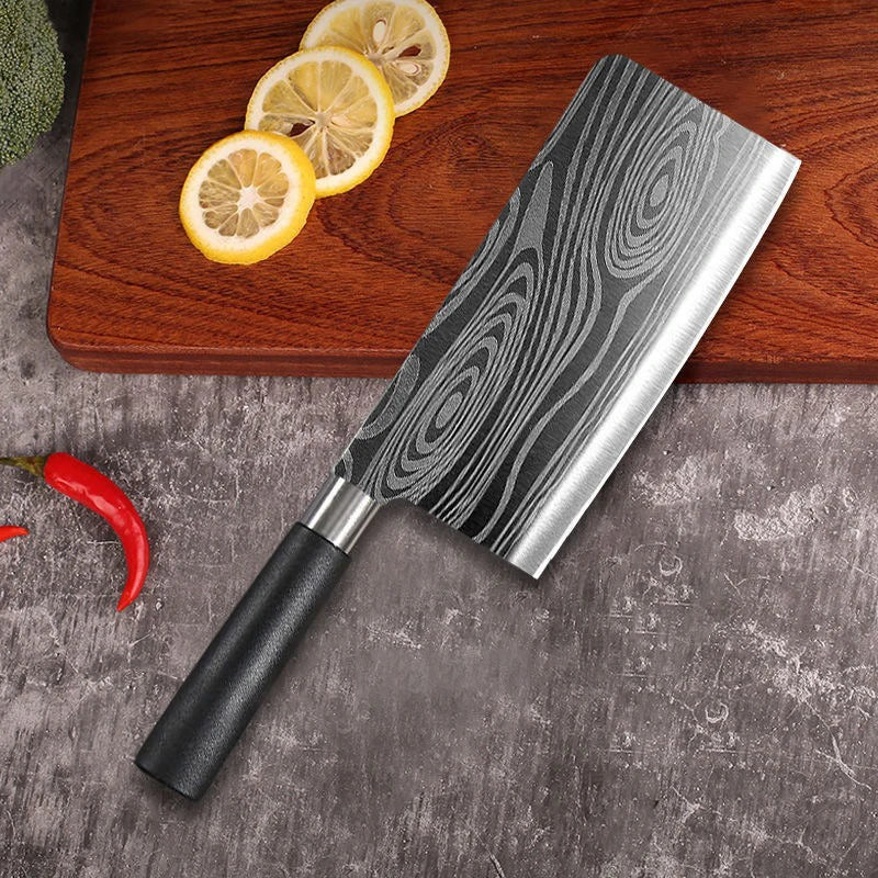 Conjunto de Facas Para Cozinha! PADRÃO DAMASCO A LASER. " FACAS DO CHEFE!