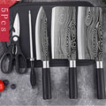 Conjunto de Facas Para Cozinha! PADRÃO DAMASCO A LASER. " FACAS DO CHEFE!