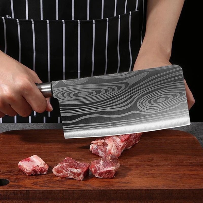 Conjunto de Facas Para Cozinha! PADRÃO DAMASCO A LASER. " FACAS DO CHEFE!