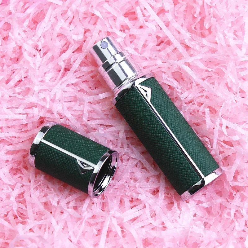 Garrafa Recarregável para Perfume 5ml ( couro ) Atomizador de Perfume !