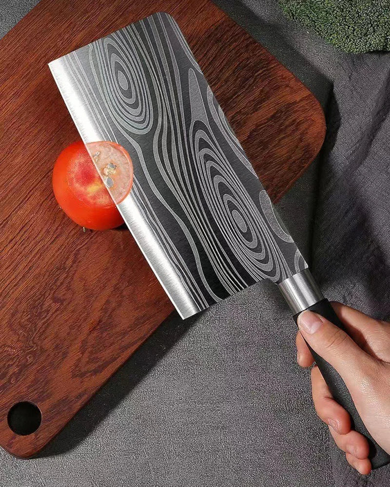 Conjunto de Facas Para Cozinha! PADRÃO DAMASCO A LASER. " FACAS DO CHEFE!