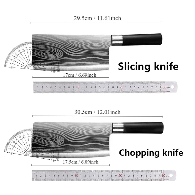 Conjunto de Facas Para Cozinha! PADRÃO DAMASCO A LASER. " FACAS DO CHEFE!